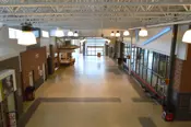 View of the Benson Centre main hall from the second floor