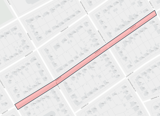 2025 Sidewalk Queen Street Map