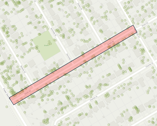 2024 Asphalt Resurfacing Grant Avenue Map