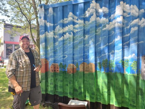 artiste en train de peindre