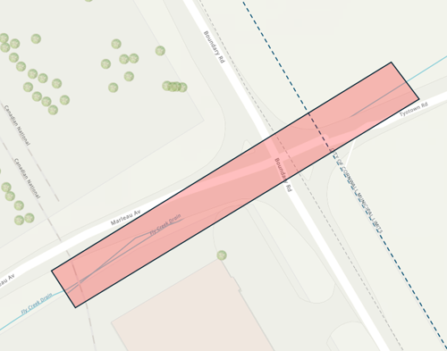 2024 Culvert Rehabilitation Boundary Road at Marleau Avenue Map